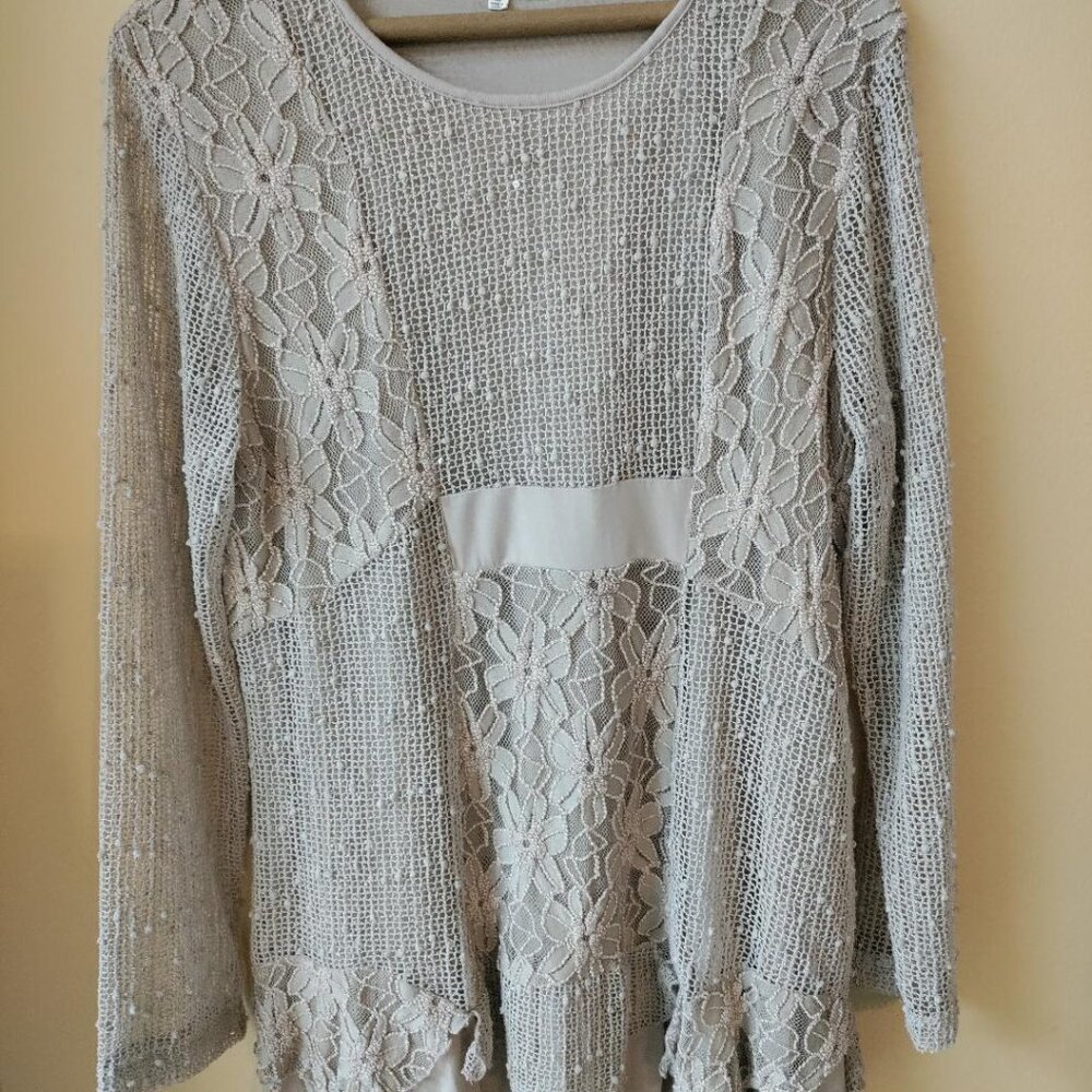 Exquisite Crochet/Lace tunic top